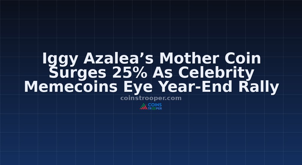 Iggy Azalea’s Mother Coin Surges 25% As Celebrity Memecoins Eye Year-End Rally