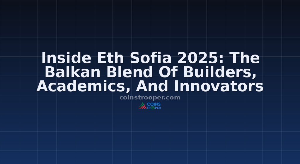 Inside Eth Sofia 2025: The Balkan Blend Of Builders, Academics, And Innovators