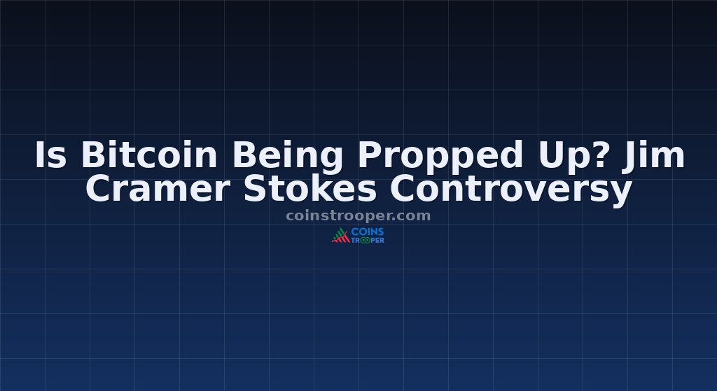 Is Bitcoin Being Propped Up? Jim Cramer Stokes Controversy