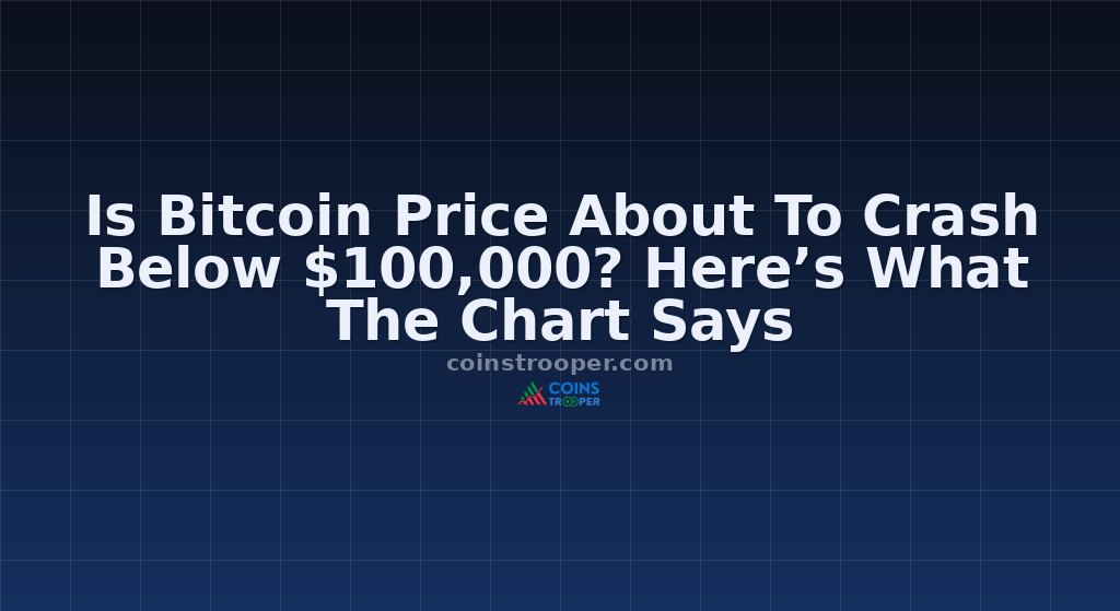 Is Bitcoin Price About To Crash Below $100,000? Here’s What The Chart Says