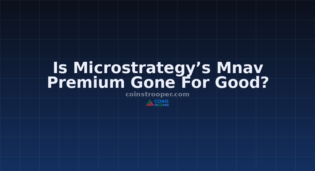 Is Microstrategy’s Mnav Premium Gone For Good?