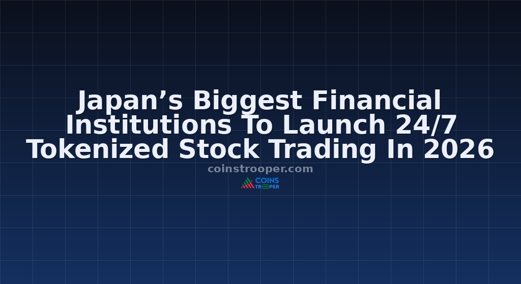 Japan’s Biggest Financial Institutions To Launch 24/7 Tokenized Stock Trading In 2026