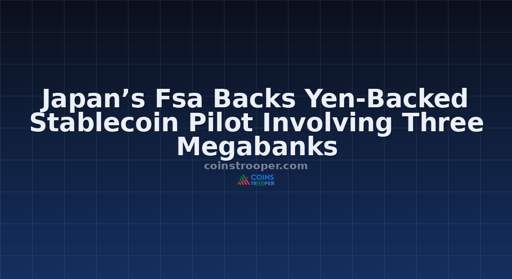 Japan’s Fsa Backs Yen-Backed Stablecoin Pilot Involving Three Megabanks