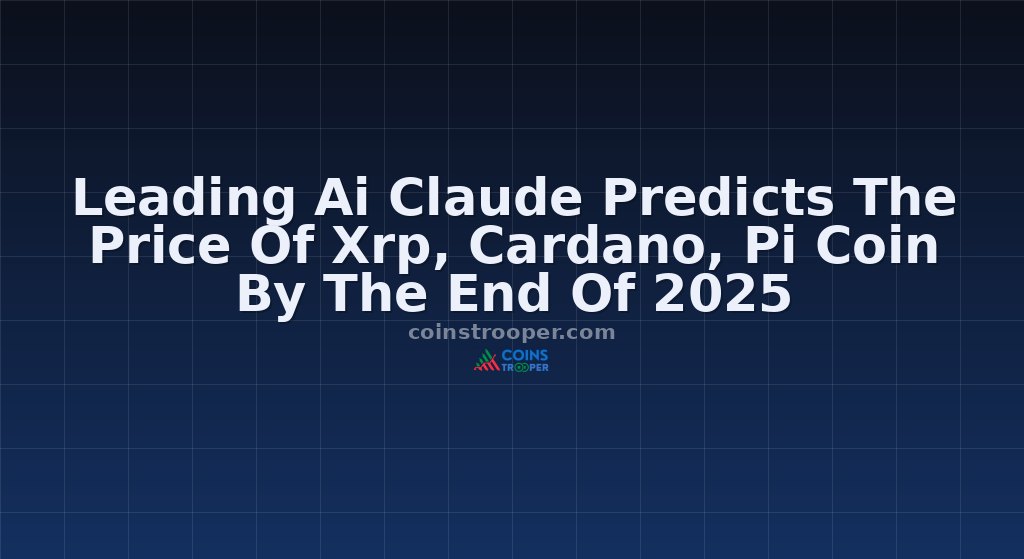 Leading Ai Claude Predicts The Price Of Xrp, Cardano, Pi Coin By The End Of 2025