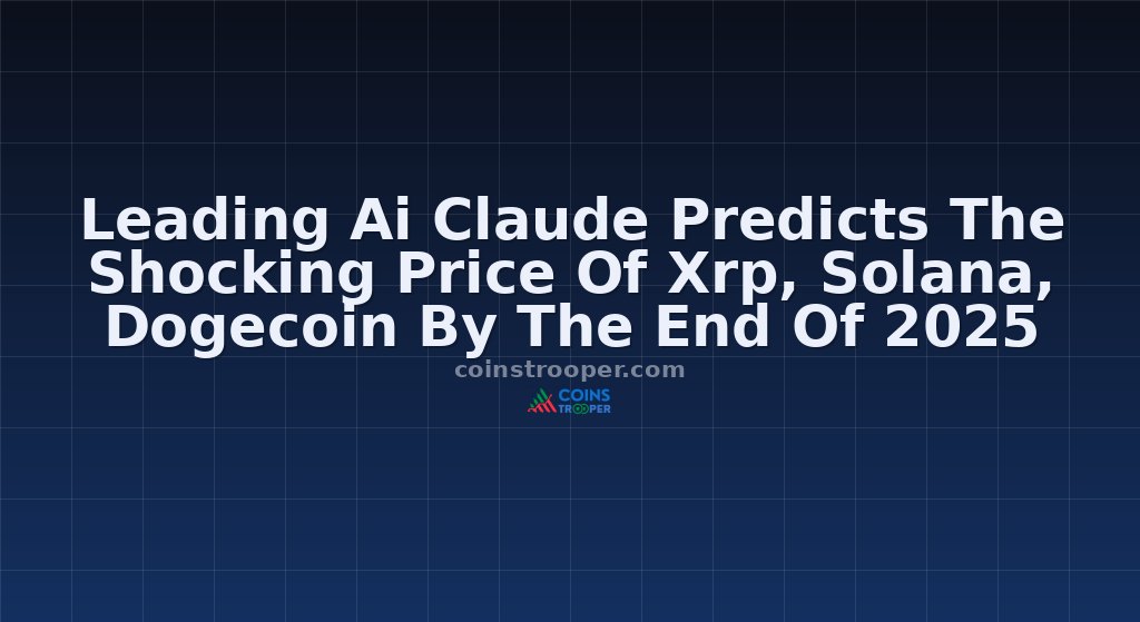 Leading Ai Claude Predicts The Shocking Price Of Xrp, Solana, Dogecoin By The End Of 2025