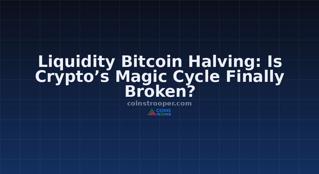 Liquidity Bitcoin Halving: Is Crypto’s Magic Cycle Finally Broken?