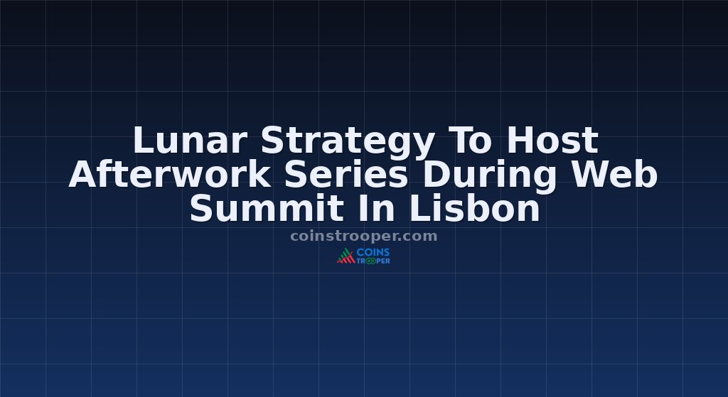 Lunar Strategy To Host Afterwork Series During Web Summit In Lisbon