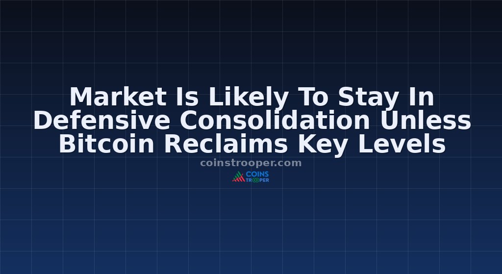 Market Is Likely To Stay In Defensive Consolidation Unless Bitcoin Reclaims Key Levels