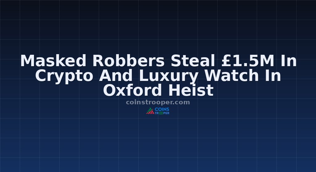 Masked Robbers Steal £1.5M In Crypto And Luxury Watch In Oxford Heist