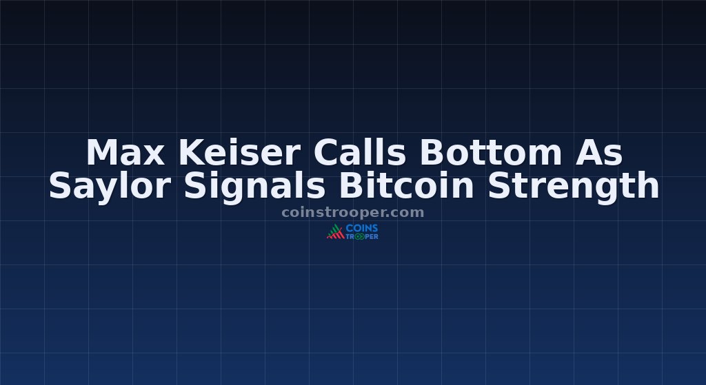 Max Keiser Calls Bottom As Saylor Signals Bitcoin Strength