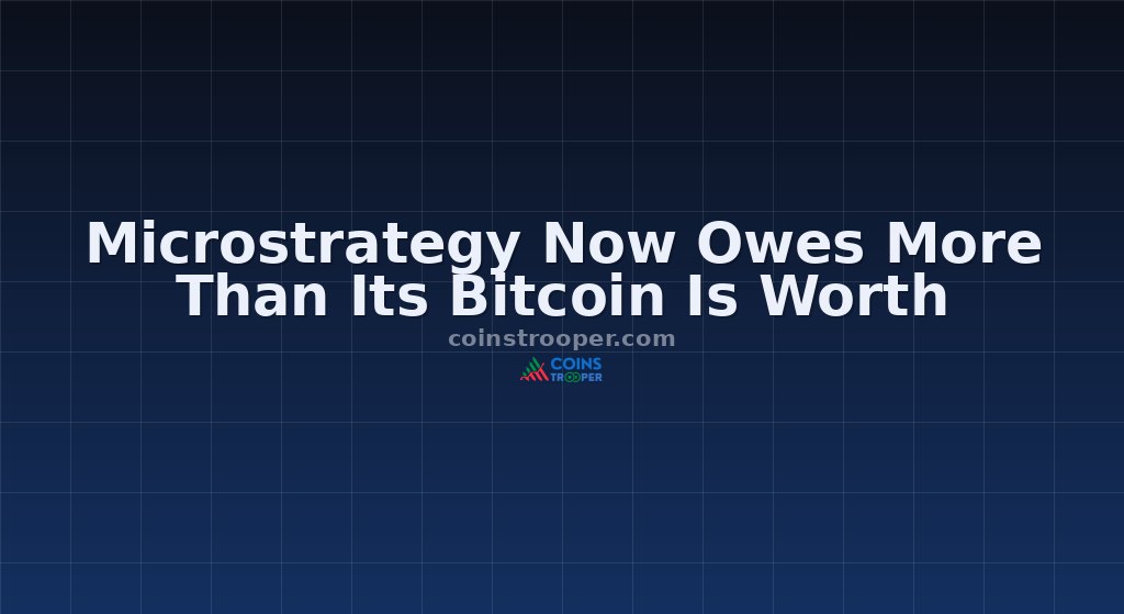 Microstrategy Now Owes More Than Its Bitcoin Is Worth