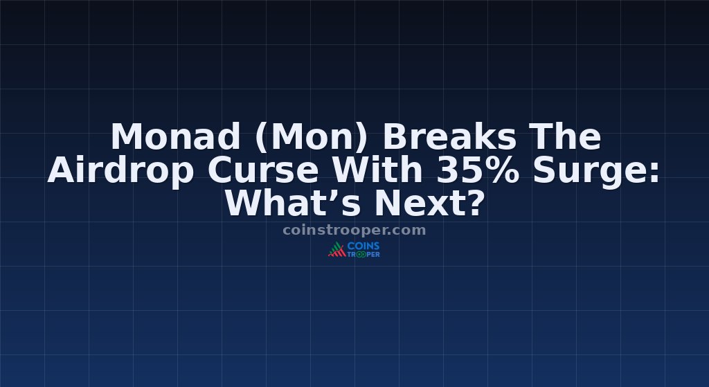 Monad (Mon) Breaks The Airdrop Curse With 35% Surge: What’s Next?