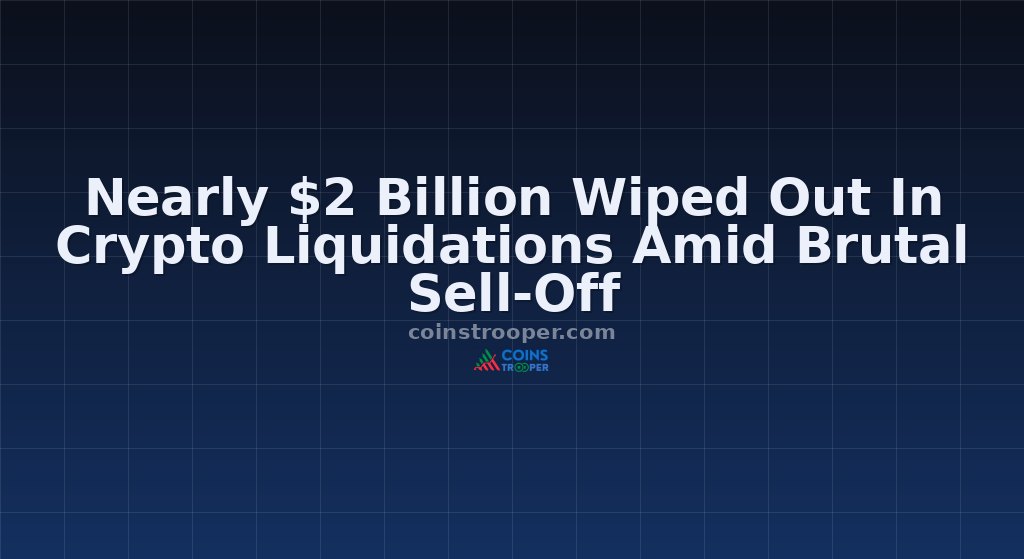 Nearly $2 Billion Wiped Out In Crypto Liquidations Amid Brutal Sell-Off