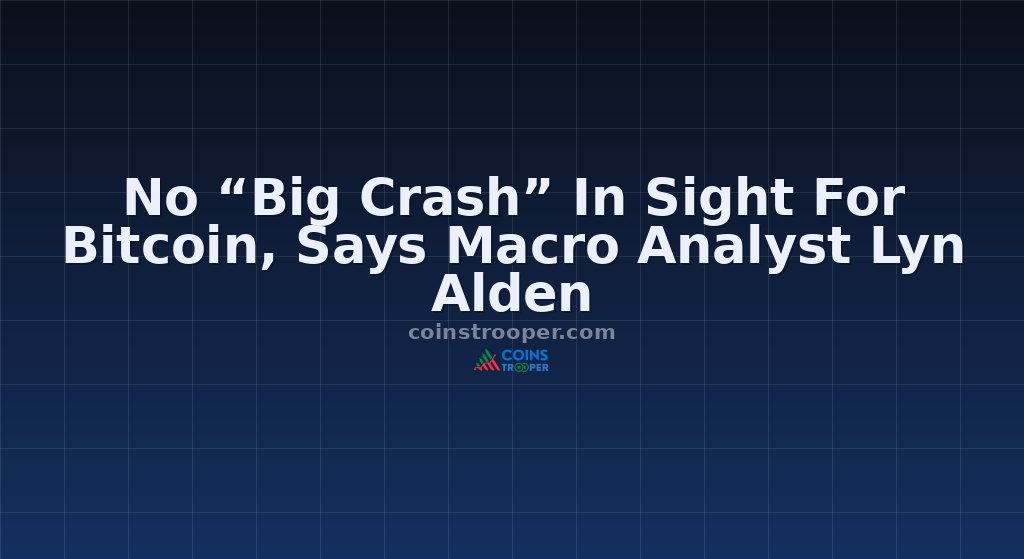 No “Big Crash” In Sight For Bitcoin, Says Macro Analyst Lyn Alden