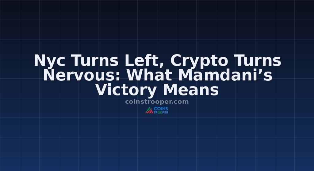 Nyc Turns Left, Crypto Turns Nervous: What Mamdani’s Victory Means