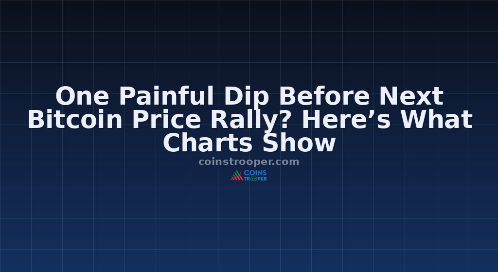 One Painful Dip Before Next Bitcoin Price Rally? Here’s What Charts Show