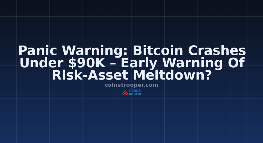 Panic Warning: Bitcoin Crashes Under $90K – Early Warning Of Risk-Asset Meltdown?