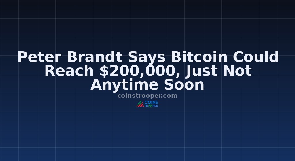 Peter Brandt Says Bitcoin Could Reach $200,000, Just Not Anytime Soon