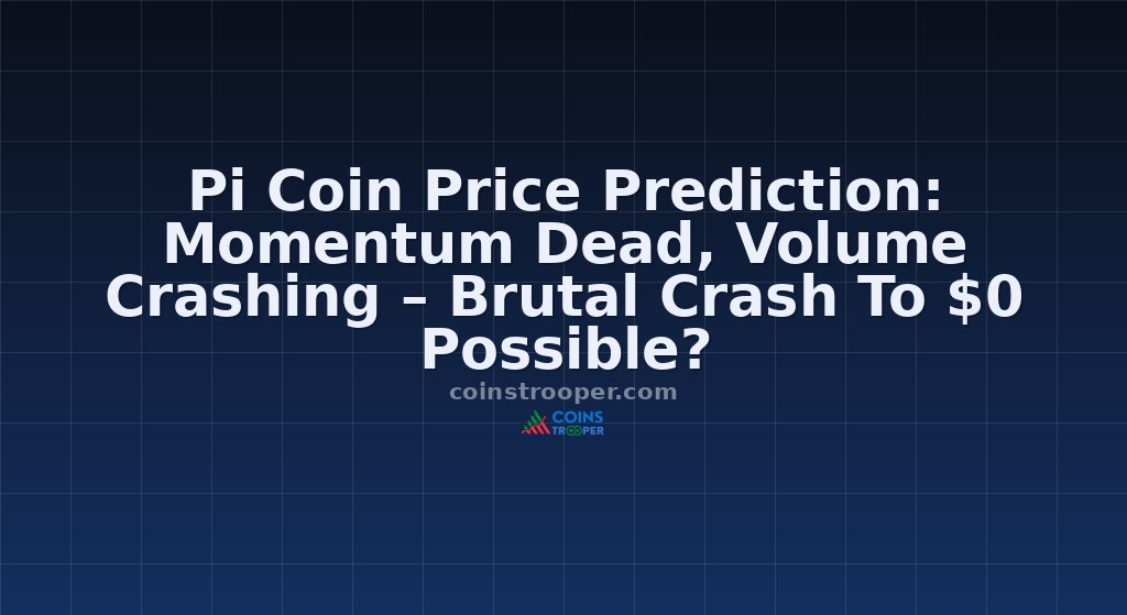 Pi Coin Price Prediction: Momentum Dead, Volume Crashing – Brutal Crash To $0 Possible?