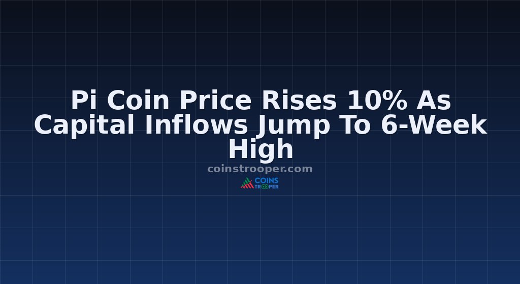 Pi Coin Price Rises 10% As Capital Inflows Jump To 6-Week High