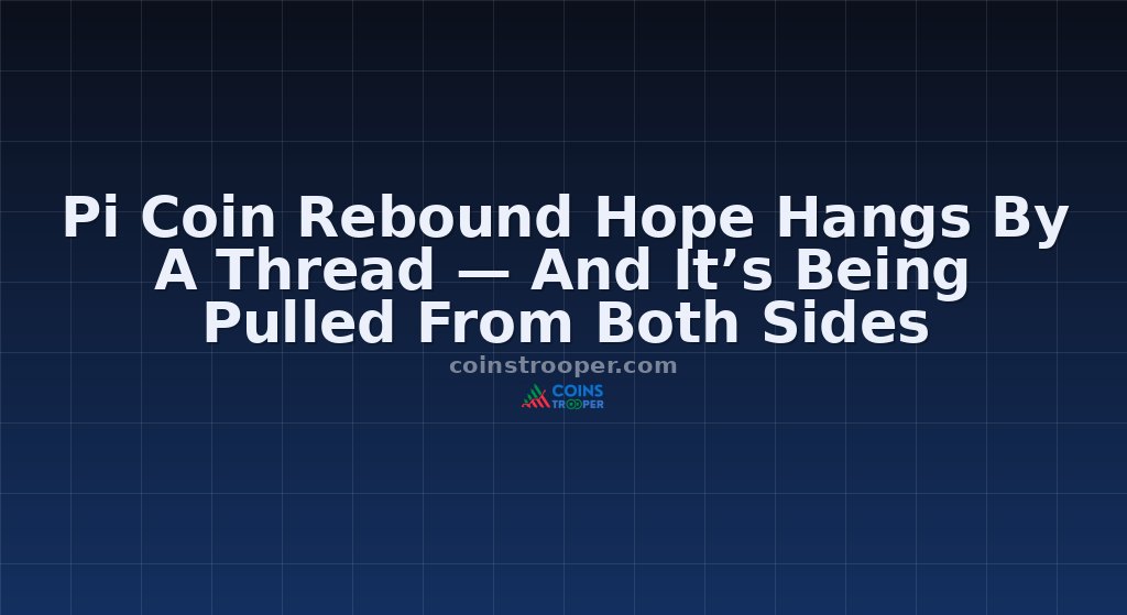 Pi Coin Rebound Hope Hangs By A Thread — And It’s Being Pulled From Both Sides