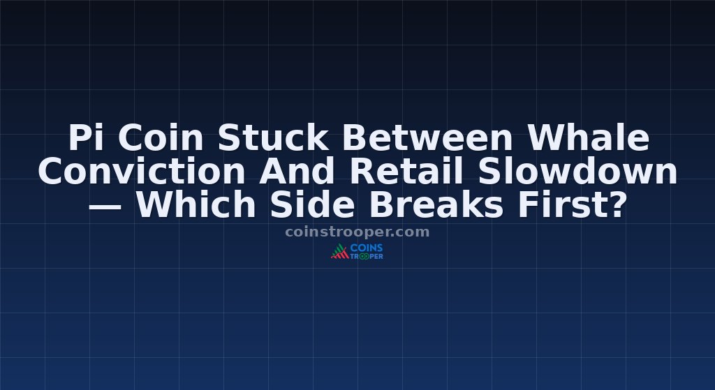Pi Coin Stuck Between Whale Conviction And Retail Slowdown — Which Side Breaks First?