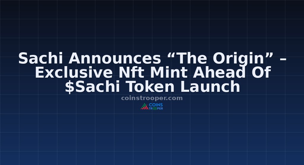 Sachi Announces “The Origin” – Exclusive Nft Mint Ahead Of $Sachi Token Launch