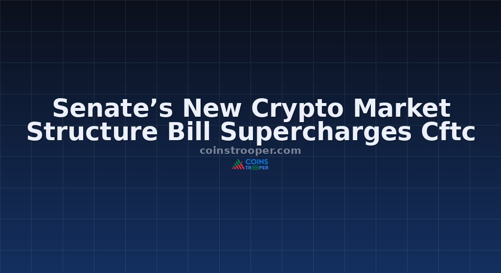 Senate’s New Crypto Market Structure Bill Supercharges Cftc