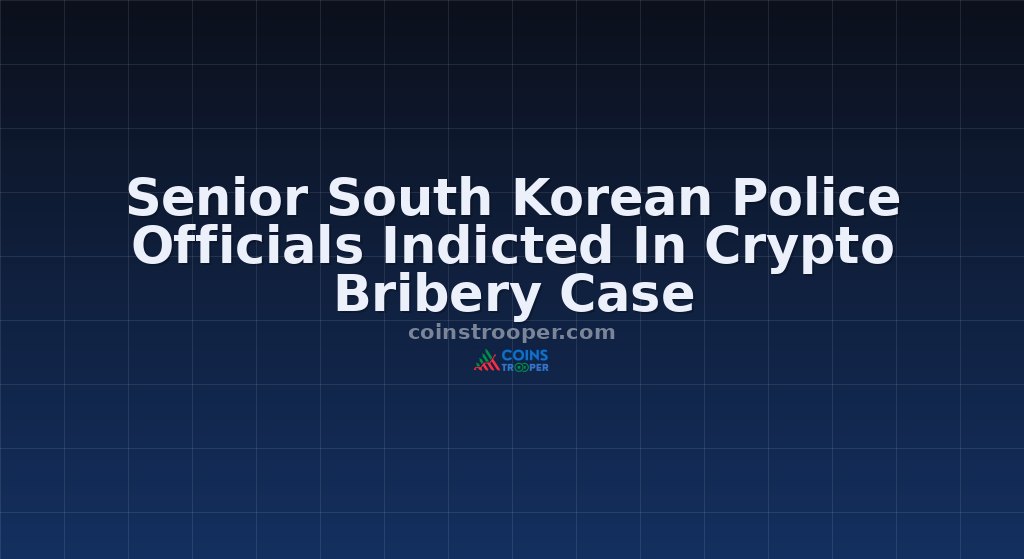 Senior South Korean Police Officials Indicted In Crypto Bribery Case