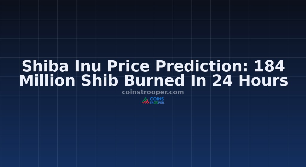 Shiba Inu Price Prediction: 184 Million Shib Burned In 24 Hours
