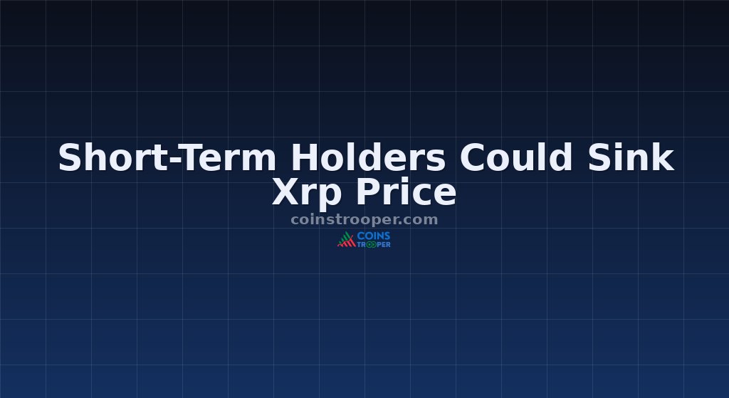 Short-Term Holders Could Sink Xrp Price