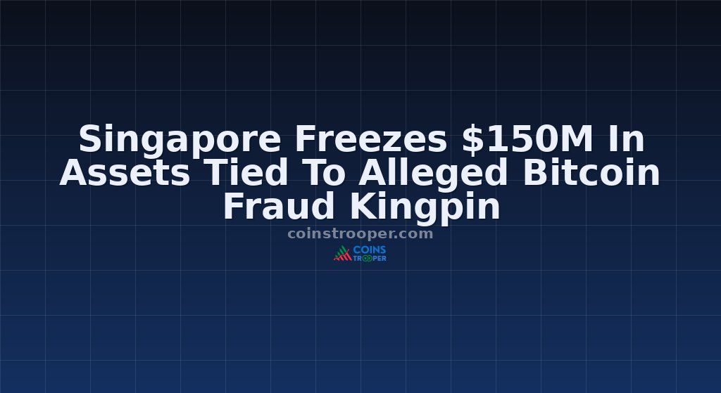 Singapore Freezes $150M In Assets Tied To Alleged Bitcoin Fraud Kingpin