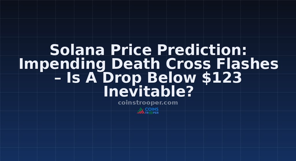 Solana Price Prediction: Impending Death Cross Flashes – Is A Drop Below $123 Inevitable?