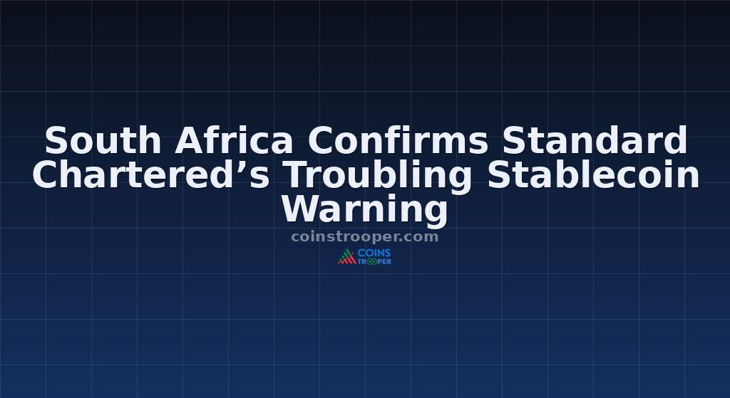 South Africa Confirms Standard Chartered’s Troubling Stablecoin Warning