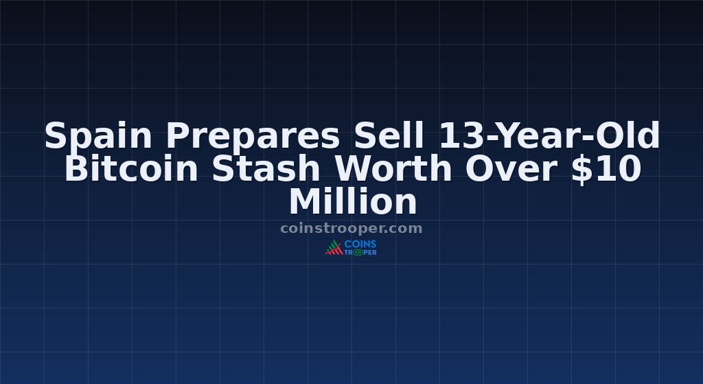 Spain Prepares Sell 13-Year-Old Bitcoin Stash Worth Over $10 Million