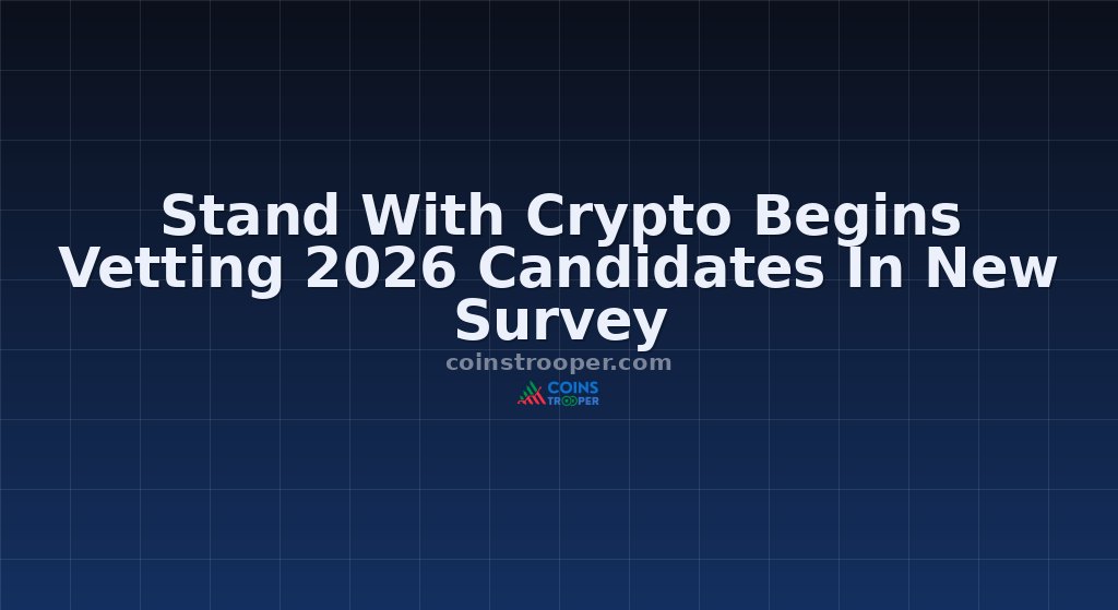 Stand With Crypto Begins Vetting 2026 Candidates In New Survey