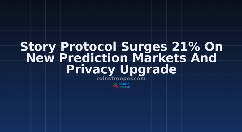 Story Protocol Surges 21% On New Prediction Markets And Privacy Upgrade