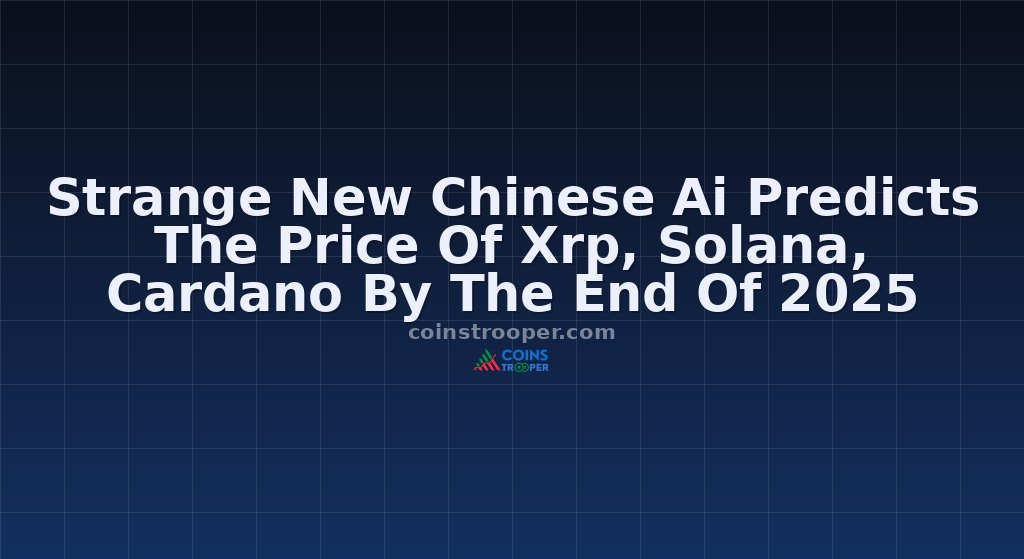 Strange New Chinese Ai Predicts The Price Of Xrp, Solana, Cardano By The End Of 2025