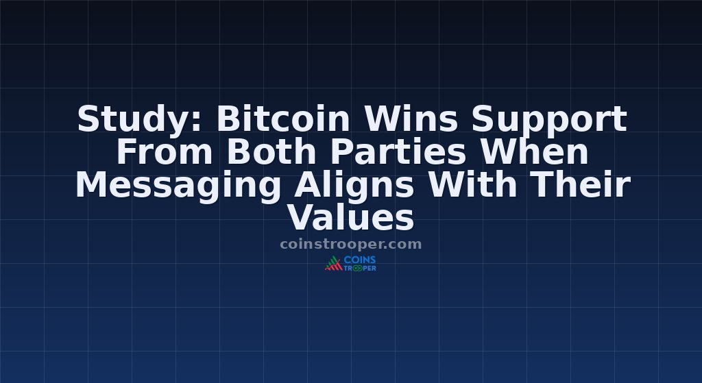 Study: Bitcoin Wins Support From Both Parties When Messaging Aligns With Their Values