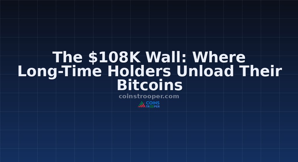 The $108K Wall: Where Long-Time Holders Unload Their Bitcoins