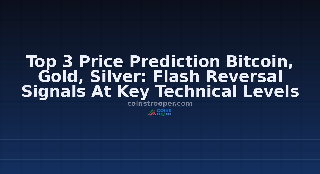 Top 3 Price Prediction Bitcoin, Gold, Silver: Flash Reversal Signals At Key Technical Levels