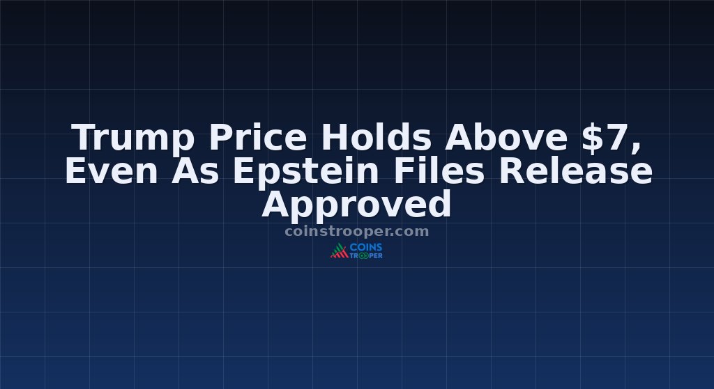 Trump Price Holds Above $7, Even As Epstein Files Release Approved