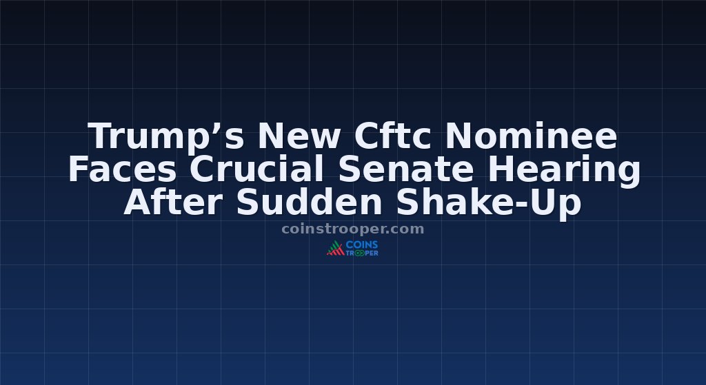 Trump’s New Cftc Nominee Faces Crucial Senate Hearing After Sudden Shake-Up