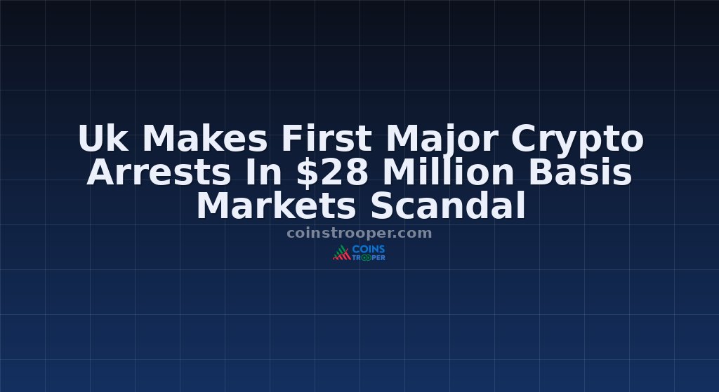 Uk Makes First Major Crypto Arrests In $28 Million Basis Markets Scandal