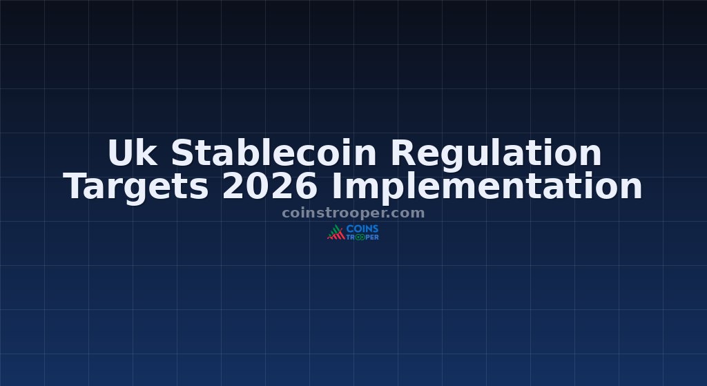 Uk Stablecoin Regulation Targets 2026 Implementation