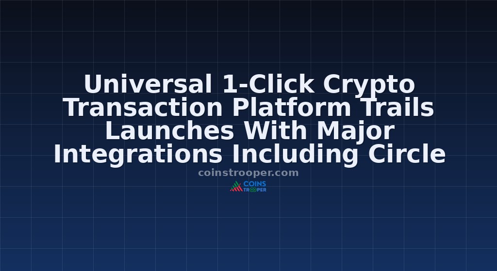 Universal 1-Click Crypto Transaction Platform Trails Launches With Major Integrations Including Circle Cctp And Katana Partnership