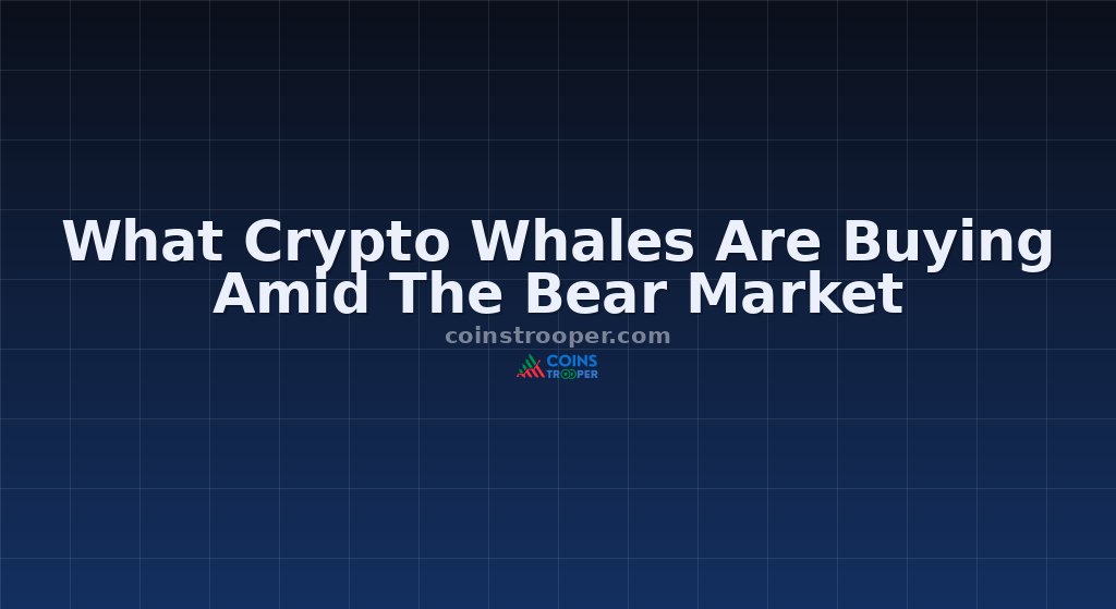 What Crypto Whales Are Buying Amid The Bear Market