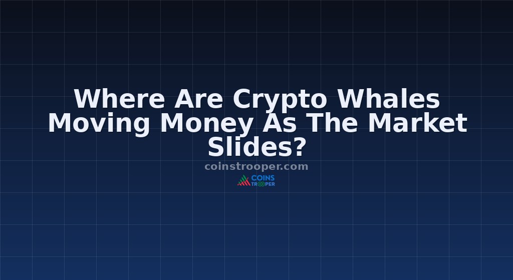 Where Are Crypto Whales Moving Money As The Market Slides?