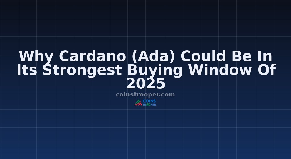 Why Cardano (Ada) Could Be In Its Strongest Buying Window Of 2025