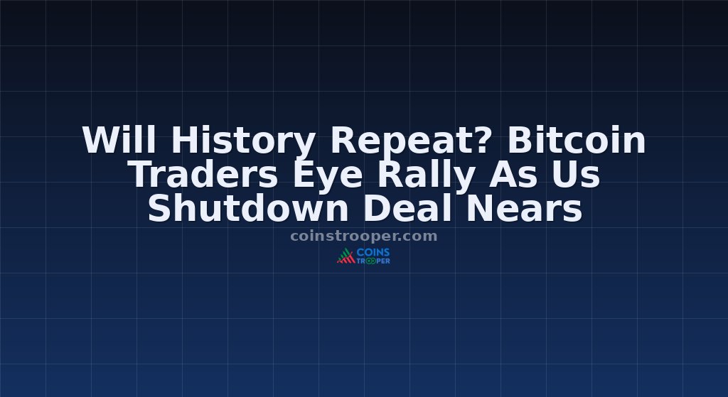 Will History Repeat? Bitcoin Traders Eye Rally As Us Shutdown Deal Nears